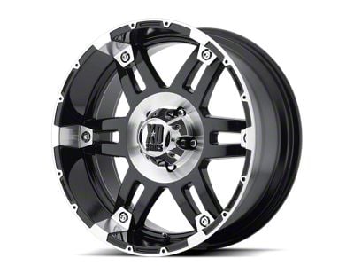 XD Spy Gloss Black Machined 6-Lug Wheel; 20x8.5; 18mm Offset (07-13 Sierra 1500)