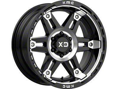 XD Spy II Gloss Black Machined 6-Lug Wheel; 20x10; -18mm Offset (07-13 Sierra 1500)