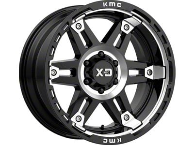 XD Spy II Gloss Black Machined 6-Lug Wheel; 20x9; 18mm Offset (07-13 Sierra 1500)