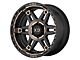 XD Spy II Satin Black Dark Tint 6-Lug Wheel; 20x10; -18mm Offset (07-13 Sierra 1500)