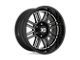 XD Cage Gloss Black Milled 8-Lug Wheel; 20x9; 0mm Offset (07-10 Sierra 2500 HD)