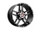 XD Clamp Gloss Black Milled 8-Lug Wheel; 20x9; 0mm Offset (07-10 Sierra 2500 HD)