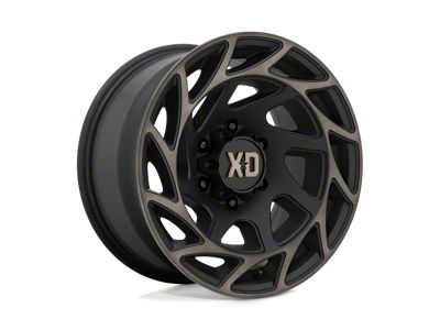 XD Onslaught Satin Black with Bronze Tint 8-Lug Wheel; 20x9; 0mm Offset (11-14 Sierra 2500 HD)