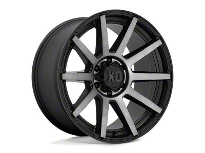 XD Outbreak Satin Black with Gray Tint 8-Lug Wheel; 22x10; -18mm Offset (11-14 Sierra 2500 HD)