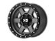 XD Fusion Off-Road Satin Gray with Satin Black Lip 8-Lug Wheel; 17x9; -12mm Offset (11-14 Sierra 3500 HD SRW)