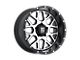 XD Grenade Satin Black Machined Face 8-Lug Wheel; 22x9.5; 0mm Offset (11-14 Sierra 3500 HD SRW)