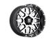 XD Grenade Satin Black Machined Face 8-Lug Wheel; 22x9.5; 0mm Offset (11-14 Sierra 3500 HD SRW)