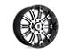 XD Hoss Gloss Black Machined 8-Lug Wheel; 22x9.5; 0mm Offset (07-10 Sierra 3500 HD SRW)