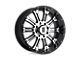 XD Hoss Gloss Black Machined 8-Lug Wheel; 22x9.5; 0mm Offset (07-10 Sierra 3500 HD SRW)