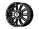 XD Hoss Gloss Black 8-Lug Wheel; 22x9.5; 0mm Offset (07-10 Sierra 3500 HD SRW)