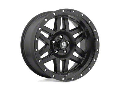 XD Machete Satin Black with Reinforcing Ring 8-Lug Wheel; 16x8; 0mm Offset (07-10 Sierra 3500 HD SRW)