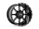 XD Mammoth Gloss Black Milled 8-Lug Wheel; 24x14; -76mm Offset (07-10 Sierra 3500 HD SRW)