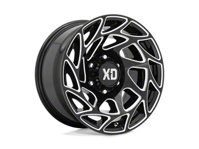 XD Onslaught Gloss Black Milled 8-Lug Wheel; 20x9; 0mm Offset (11-14 Sierra 3500 HD SRW)