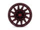 XD Specter Gloss Black with Red Tint 8-Lug Wheel; 20x10; -18mm Offset (11-14 Sierra 3500 HD SRW)