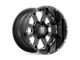 XD Buck 25 Gloss Black Milled 6-Lug Wheel; 20x14; -76mm Offset (07-13 Silverado 1500)