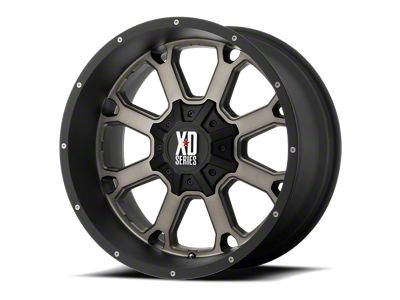 XD Buck 25 Matte Black with Dark Tint 6-Lug Wheel; 20x9; 30mm Offset (07-13 Silverado 1500)