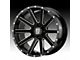 XD Fusion Gloss Black Mahined 6-Lug Wheel; 20x9; -12mm Offset (07-13 Silverado 1500)