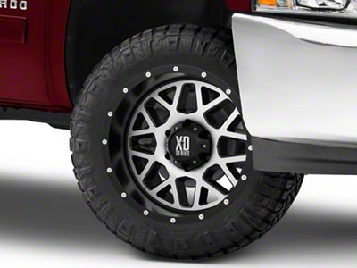 XD Grenade Satin Black Machined 6-Lug Wheel; 20x9; 18mm Offset (07-13 Silverado 1500)