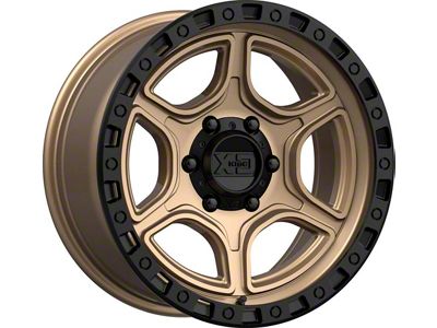 XD Portal Satin Bronze with Satin Black Lip 6-Lug Wheel; 18x8.5; 0mm Offset (07-13 Silverado 1500)