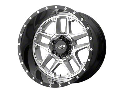 XD Cage Gloss Black Milled 8-Lug Wheel; 20x9; 18mm Offset (11-14 Silverado 2500 HD)