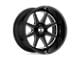 XD Pike Gloss Black Milled 8-Lug Wheel; 20x9; 0mm Offset (07-10 Silverado 2500 HD)