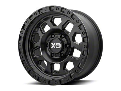 XD RG2 Satin Black 8-Lug Wheel; 17x9; -12mm Offset (07-10 Silverado 2500 HD)