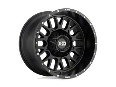 XD Snare Satin Black 8-Lug Wheel; 20x9; 0mm Offset (07-10 Silverado 2500 HD)