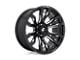 XD Rover Satin Black with Gloss Black Lip 8-Lug Wheel; 20x9; 18mm Offset (11-14 Silverado 3500 HD SRW)