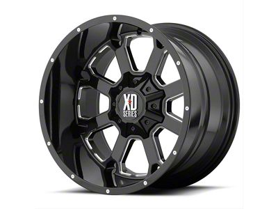 XD Buck 25 Gloss Black Milled 6-Lug Wheel; 20x10; -24mm Offset (07-14 Tahoe)