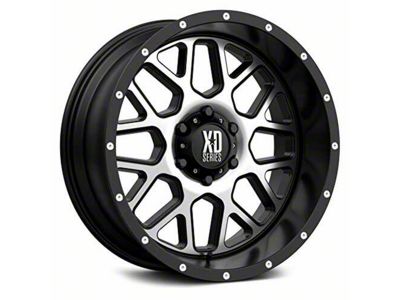 XD Grenade Satin Black Machined 6-Lug Wheel; 20x9; 18mm Offset (07-14 Tahoe)