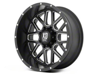 XD Grenade Satin Black Milled 6-Lug Wheel; 22x12; -44mm Offset (07-14 Tahoe)