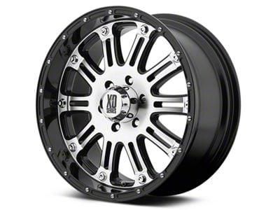 XD Hoss Gloss Black Machined 6-Lug Wheel; 22x9.5; 30mm Offset (07-14 Tahoe)