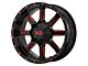 XD Mammoth Gloss Black Milled with Red Tint 6-Lug Wheel; 20x9; 0mm Offset (07-14 Tahoe)