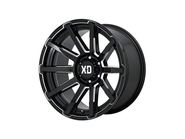 XD Outbreak Gloss Black Milled 6-Lug Wheel; 17x9; 30mm Offset (07-14 Tahoe)