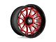 XD Phoenix Candy Red Milled with Black Lip 6-Lug Wheel; 20x9; 0mm Offset (07-14 Tahoe)