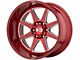 XD Pike Brushed Red Milled 6-Lug Wheel; 20x9; 0mm Offset (07-14 Tahoe)