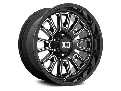 XD Rover Gloss Black Milled 6-Lug Wheel; 24x12; -44mm Offset (07-14 Tahoe)