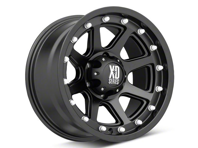 XD Addict Matte Black 6-Lug Wheel; 17x9; 18mm Offset (07-14 Yukon)