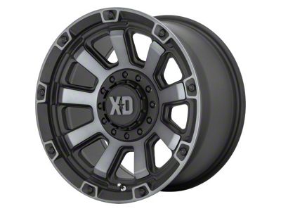 XD Gauntlet Satin Black with Gray Tint 6-Lug Wheel; 20x9; 0mm Offset (07-14 Yukon)