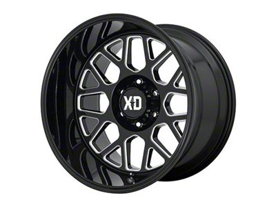 XD Grenade 2 Gloss Black Milled 6-Lug Wheel; 18x9; 18mm Offset (07-14 Yukon)