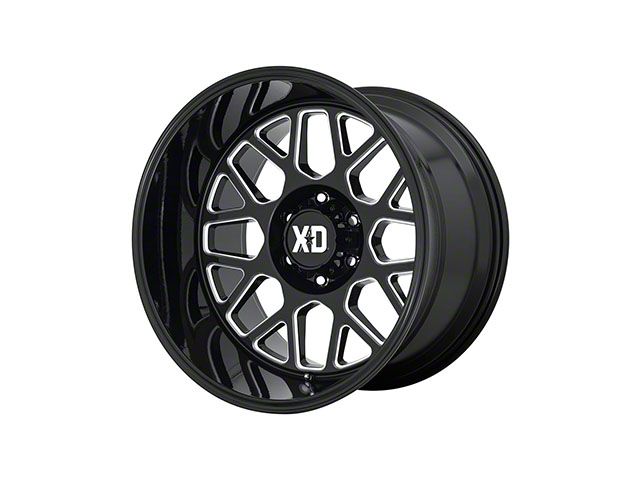 XD Grenade 2 Gloss Black Milled 6-Lug Wheel; 18x9; 18mm Offset (07-14 Yukon)