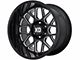 XD Grenade 2 Gloss Black Milled 6-Lug Wheel; 20x12; -44mm Offset (07-14 Yukon)