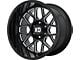 XD Grenade 2 Gloss Black Milled 6-Lug Wheel; 22x12; -44mm Offset (07-14 Yukon)