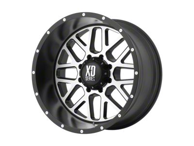 XD Grenade Satin Black Machined 6-Lug Wheel; 18x9; -12mm Offset (07-14 Yukon)