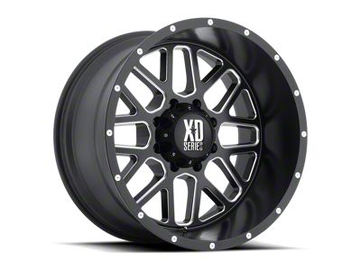 XD Grenade Satin Black Milled 6-Lug Wheel; 18x9; -12mm Offset (07-14 Yukon)