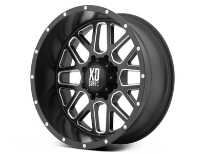 XD Grenade Satin Black Milled 6-Lug Wheel; 22x12; -44mm Offset (07-14 Yukon)