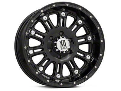 XD Hoss Gloss Black 6-Lug Wheel; 18x9; 18mm Offset (07-14 Yukon)