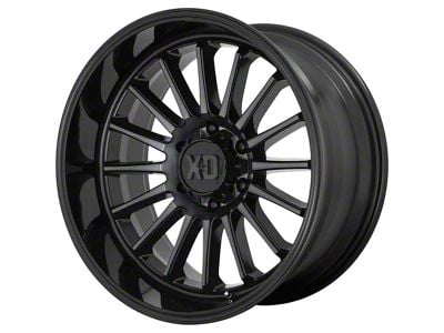 XD Whiplash Gloss Black with Gray Tint 6-Lug Wheel; 20x10; -18mm Offset (07-14 Yukon)