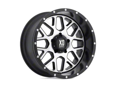 XD Grenade Satin Black Machined Face 8-Lug Wheel; 22x10; -24mm Offset (08-10 F-250 Super Duty)