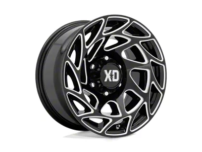 XD Onslaught Gloss Black Milled 8-Lug Wheel; 20x12; -44mm Offset (08-10 F-250 Super Duty)